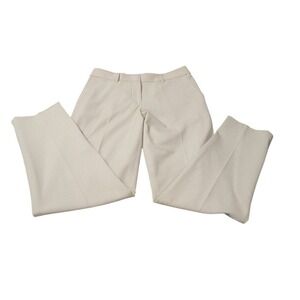 Tahari  ASL Women's Beige Khaki Dress Pants Size 2 Classic Flat‎ Front Pockets